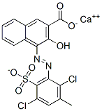 calcium 4-[(2,5-dichloro-3-methyl-6-sulphonatophenyl)azo]-3-hydroxy-2-naphthoate Structure