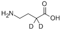 4-AMINOBUTYRIC-2,2-D2 ACID Structure
