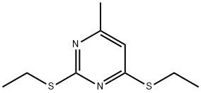 2,4-BISETHYLTHIO-6-METHYL-PYRIMIDINE 结构式