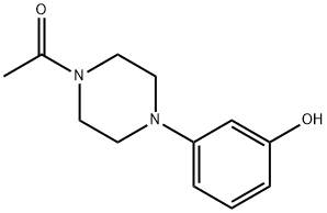 3-[4-(乙酰基)哌嗪-1-基]苯酚, 67915-02-0, 结构式