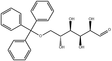 6-O-TRIPHENYLMETHYL-D-GLUCOPYRANOSE Struktur