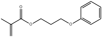 2-メチルプロペン酸3-フェノキシプロピル 化学構造式