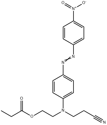 2-[N-(2-cyanoethyl)-4-[(4-nitrophenyl)azo]anilino]ethyl propionate Struktur