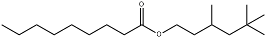 3,5,5-trimethylhexyl nonan-1-oate Struktur