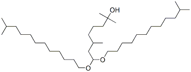 8,8-bis(isotridecyloxy)-2,6-dimethyloctan-2-ol Struktur