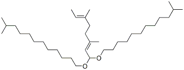 1,1'-[(3,6-dimethyl-2,6-octadienylidene)bis(oxy)]bisisotridecane|