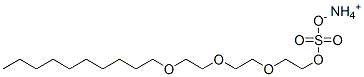 硫酸アンモニウム2-[2-[2-(デシルオキシ)エトキシ]エトキシ]エチル 化学構造式