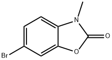 6-溴-3-甲基苯并[D]噁唑-2(3H)-酮 结构式