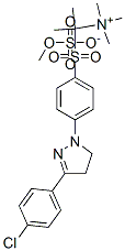 [1-[[4-[3-(p-chlorophenyl)-4,5-dihydro-1H-pyrazol-1-yl]phenyl]sulphonyl]-1-methylethyl]trimethylammonium methyl sulphate Structure