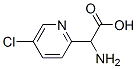 2-amino-2-(5-chloropyridin-2-yl)acetic acid Struktur