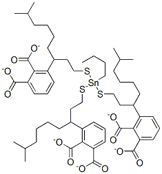 (butylstannylidyne)tris(thioethylene) triisooctyl triphthalate Structure