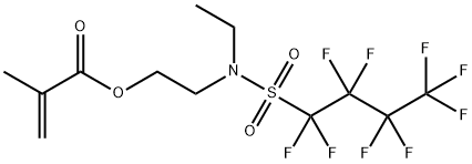2-[ethyl[(nonafluorobutyl)sulphonyl]amino]ethyl methacrylate Struktur