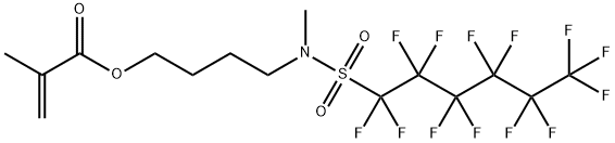 4-[methyl[(tridecafluorohexyl)sulphonyl]amino]butyl methacrylate,67939-61-1,结构式