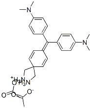 N-[4-[二(4-二甲氨基)苯基]亚甲基]-2,5-环己二烯-1-亚基]-N-甲基甲铵乙酸盐,67939-65-5,结构式