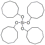 テトラキス(シクロノニルオキシ)シラン 化学構造式