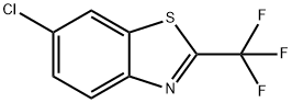 BENZOTHIAZOLE, 6-CHLORO-2-(TRIFLUOROMETHYL)- 结构式