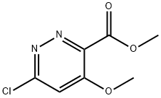 METHYL 6-CHLORO-4-METHOXYPYRIDAZINE-3-CARBOXYLATE Struktur
