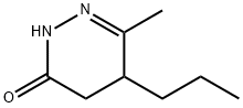 3(2H)-Pyridazinone, 4,5-dihydro-6-methyl-5-propyl- (9CI) Structure