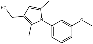 1-(3-METHOXYPHENYL)-2,5-DIMETHYL-1H-PYRROLE-3-METHANOL 结构式