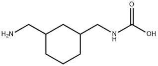 Carbamic  acid,  [[3-(aminomethyl)cyclohexyl]methyl]-  (9CI) Structure
