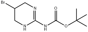Carbamic  acid,  (5-bromo-1,4,5,6-tetrahydro-2-pyrimidinyl)-,  1,1-dimethylethyl  ester  (9CI) Struktur