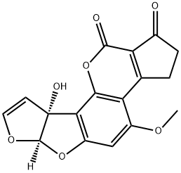 黄曲霉毒素 M1,6795-23-9,结构式