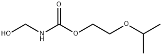 ヒドロキシメチルカルバミド酸2-(1-メチルエトキシ)エチル 化学構造式