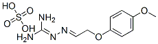 2-[2-(4-methoxyphenoxy)ethylideneamino]guanidine, sulfuric acid Structure