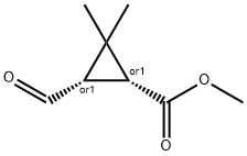 methyl cis-3-formyl-2,2-dimethylcyclopropanecarboxylate Struktur