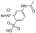 5-(acetylamino)-2-sulphobenzenediazonium chloride Struktur