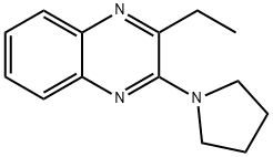 Quinoxaline, 2-ethyl-3-(1-pyrrolidinyl)- (9CI) 结构式