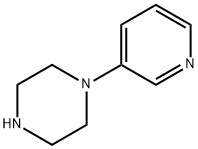 1-ピリジン-3-イルピペラジン 化学構造式