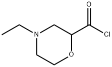 2-Morpholinecarbonyl chloride, 4-ethyl- (9CI) Structure