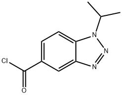 1-ISOPROPYL-1H-1,2,3-BENZOTRIAZOLE-5-CARBONYL CHLORIDE 化学構造式