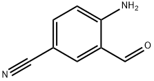 Benzonitrile, 4-amino-3-formyl- (9CI) Structure