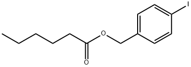 ヘキサン酸p-ヨードベンジル 化学構造式