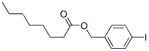 オクタン酸p-ヨードベンジル 化学構造式