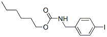 N-(p-Iodobenzyl)carbamic acid hexyl ester Struktur