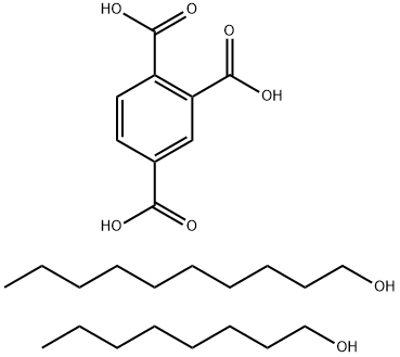 1,2,4-苯三甲酸癸基辛基酯, 67989-23-5, 结构式