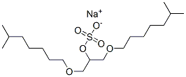 sodium 2-(isooctyloxy)-1-[(isooctyloxy)methyl]ethyl sulphate Structure