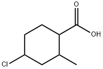 4-chloro-2-methylcyclohexanecarboxylic acid Structure