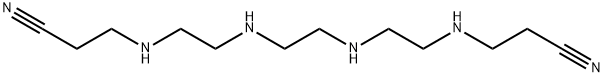 4,7,10,13-テトラアザヘキサデカンジニトリル 化学構造式