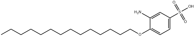 3-amino-4-(tetradecyloxy)benzenesulphonic acid Structure