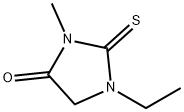 1-エチル-3-メチル-2-チオキソイミダゾリジン-4-オン 化学構造式