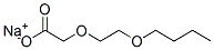 sodium (2-butoxyethoxy)acetate Structure