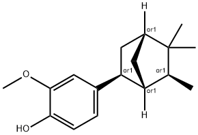 (exo,exo)-2-methoxy-4-(5,5,6-trimethylbicyclo[2.2.1]hept-2-yl)phenol,67990-31-2,结构式