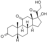 5β-ジヒドロコルチソン 化学構造式