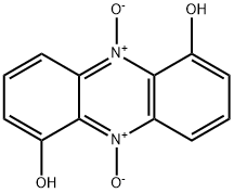 1,6-ジヒドロキシフェナジン5,10-ジオキシド 化学構造式