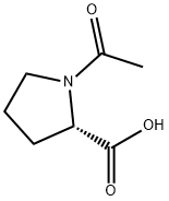 1-アセチル-L-プロリン 化学構造式