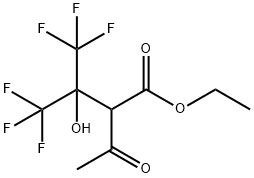 2-Acetyl-3-hydroxy-4,4,4-trifluoro-3-(trifluoromethyl)butyric acid ethyl ester 结构式